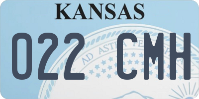 KS license plate 022CMH