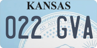 KS license plate 022GVA