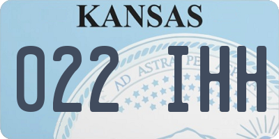 KS license plate 022IHH