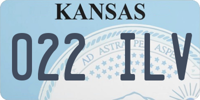 KS license plate 022ILV