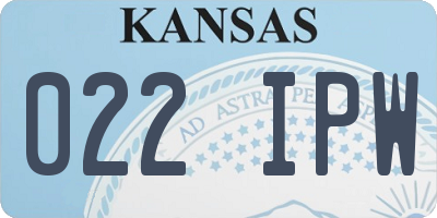 KS license plate 022IPW