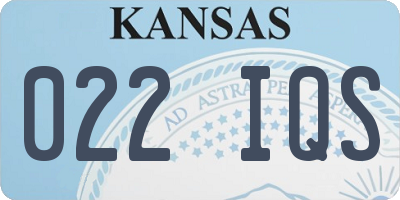 KS license plate 022IQS