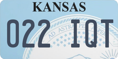 KS license plate 022IQT