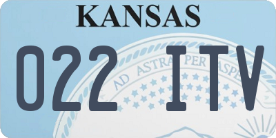 KS license plate 022ITV