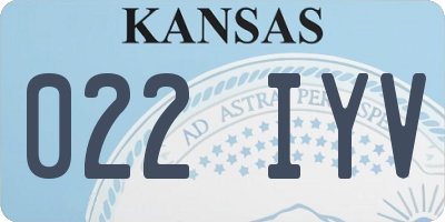KS license plate 022IYV