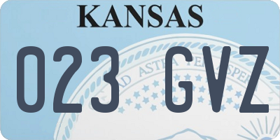 KS license plate 023GVZ