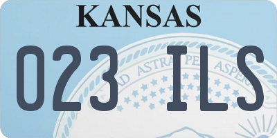 KS license plate 023ILS