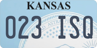 KS license plate 023ISQ