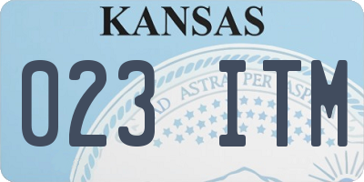 KS license plate 023ITM
