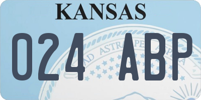 KS license plate 024ABP