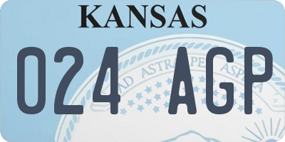 KS license plate 024AGP