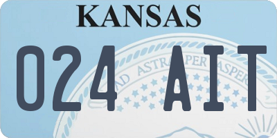 KS license plate 024AIT