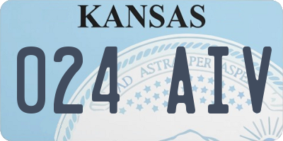 KS license plate 024AIV