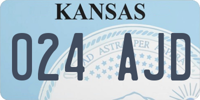 KS license plate 024AJD