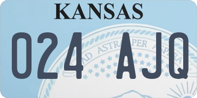 KS license plate 024AJQ