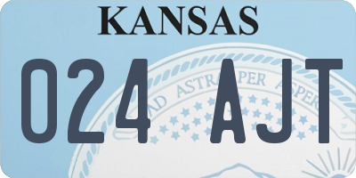 KS license plate 024AJT