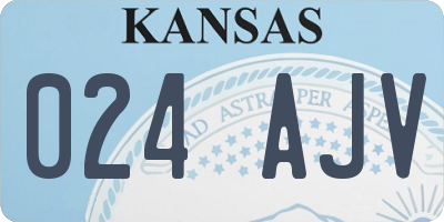 KS license plate 024AJV