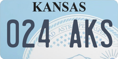 KS license plate 024AKS