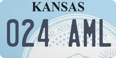 KS license plate 024AML