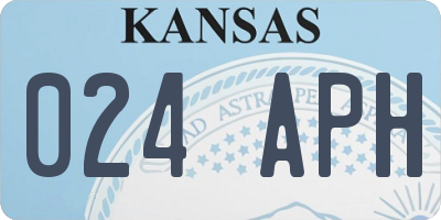 KS license plate 024APH