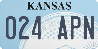 KS license plate 024APN