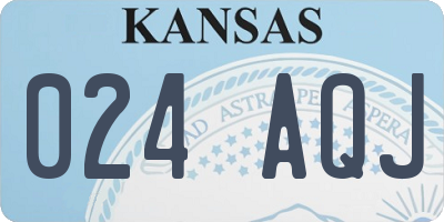KS license plate 024AQJ