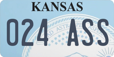 KS license plate 024ASS