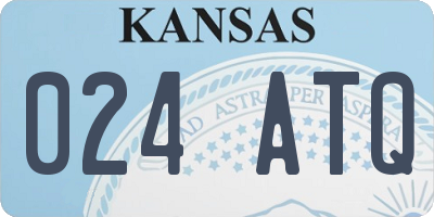 KS license plate 024ATQ