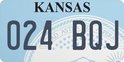 KS license plate 024BQJ