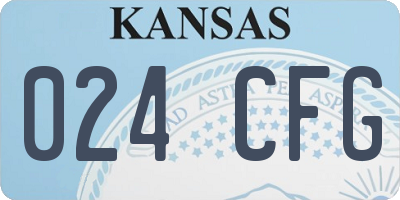KS license plate 024CFG