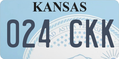KS license plate 024CKK