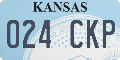 KS license plate 024CKP