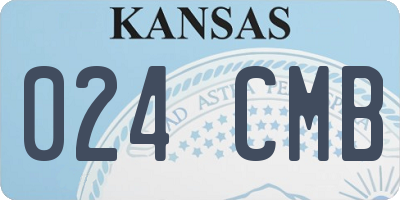 KS license plate 024CMB