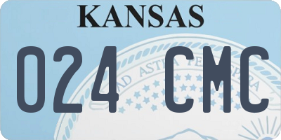 KS license plate 024CMC