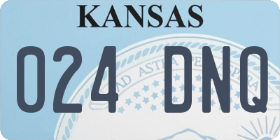 KS license plate 024DNQ