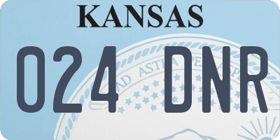 KS license plate 024DNR