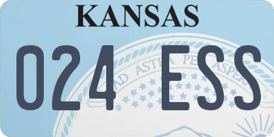 KS license plate 024ESS