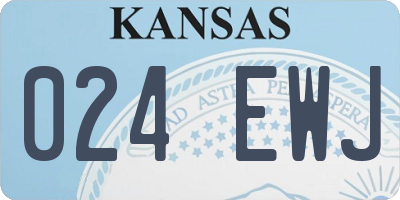 KS license plate 024EWJ