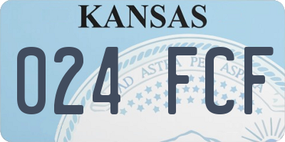 KS license plate 024FCF