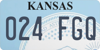KS license plate 024FGQ