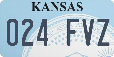 KS license plate 024FVZ