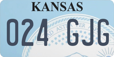 KS license plate 024GJG
