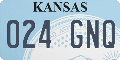 KS license plate 024GNQ