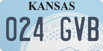 KS license plate 024GVB