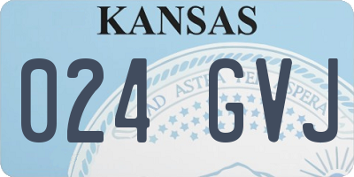 KS license plate 024GVJ