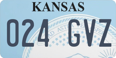 KS license plate 024GVZ