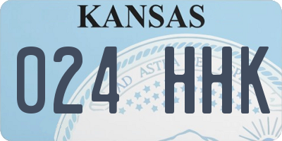 KS license plate 024HHK