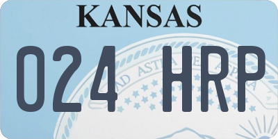 KS license plate 024HRP