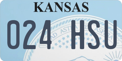 KS license plate 024HSU