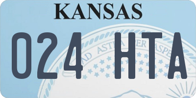 KS license plate 024HTA